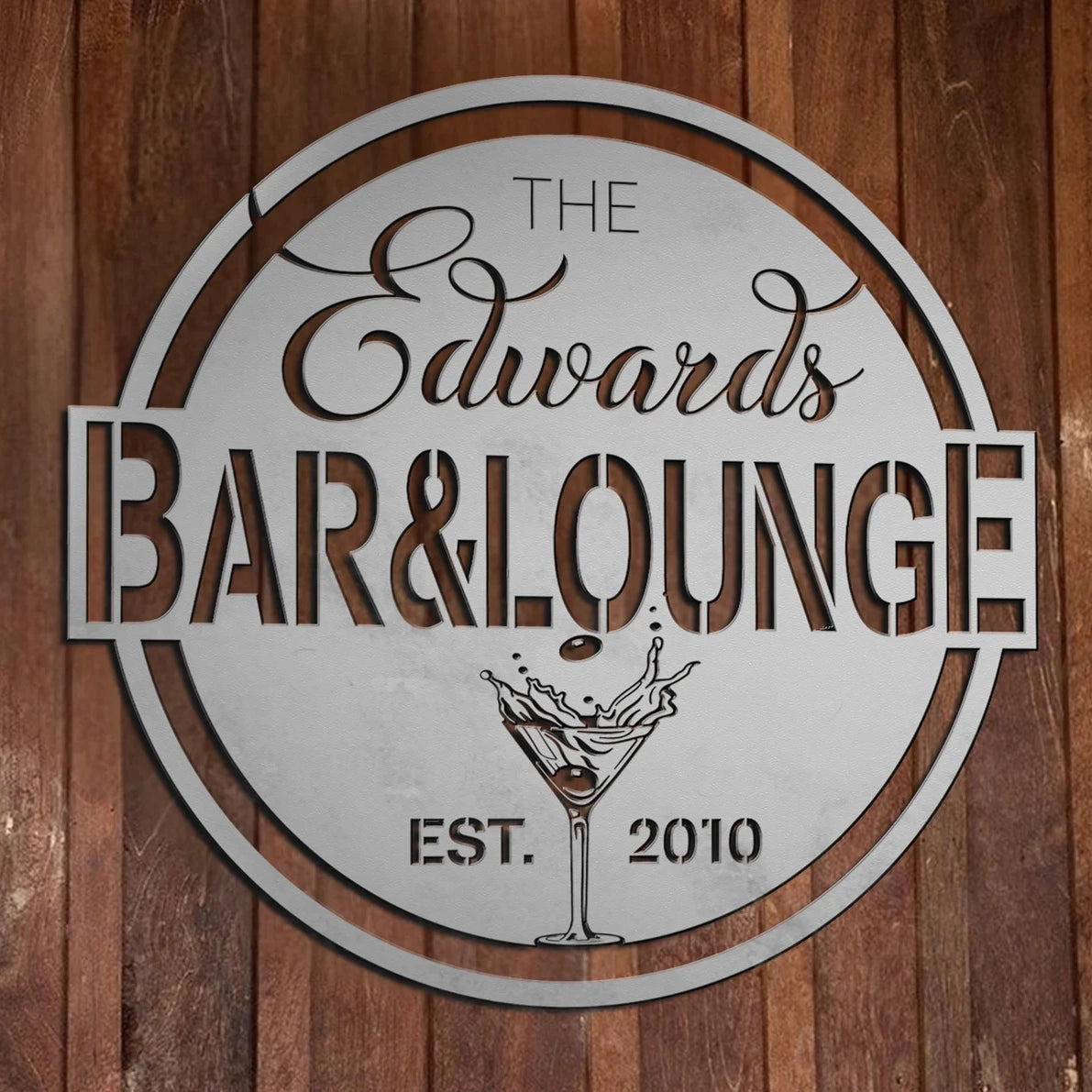 Metal Bar & Lounge Sign