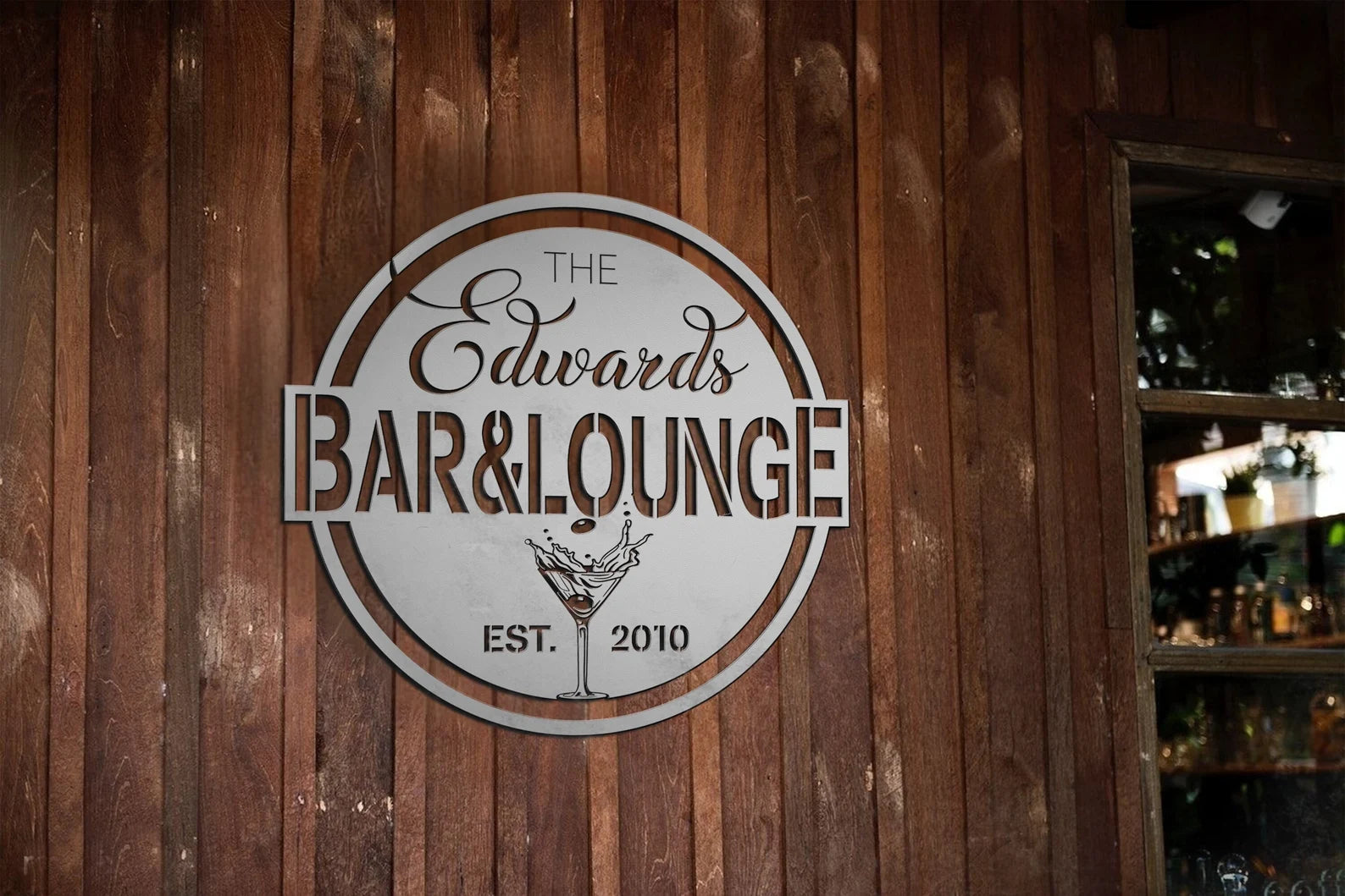 Metal Bar & Lounge Sign