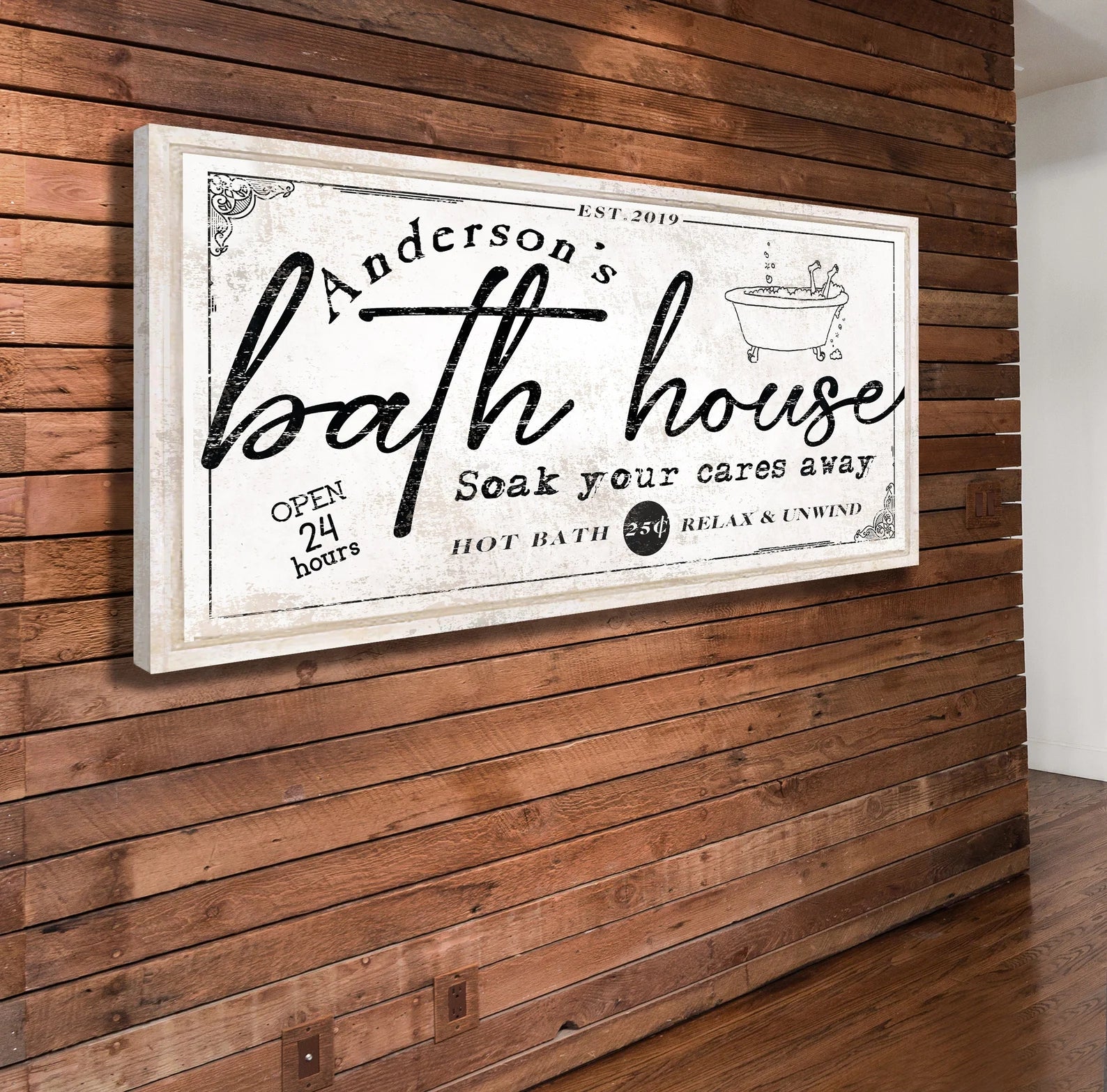 Custom Bath Sign