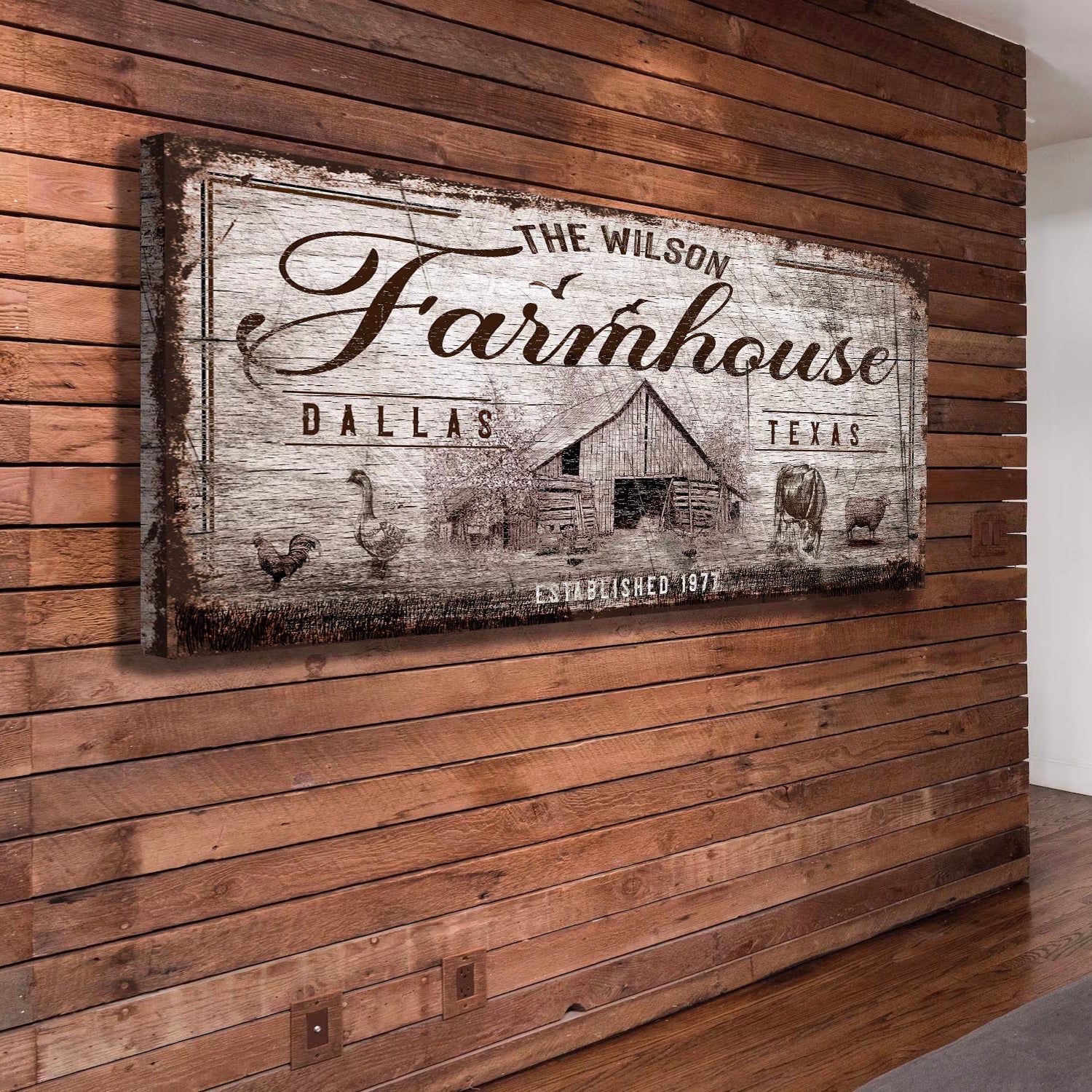 Custom Farmhouse Sign From Photo