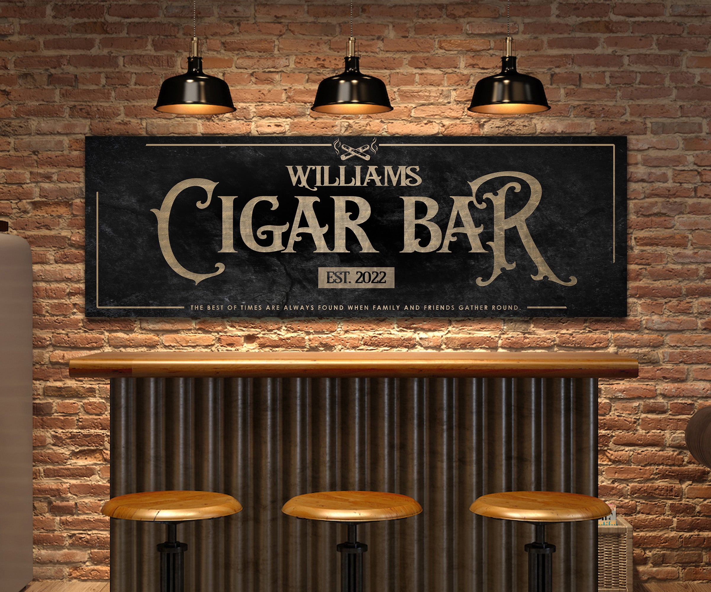 Cigar Bar & Lounge Sign