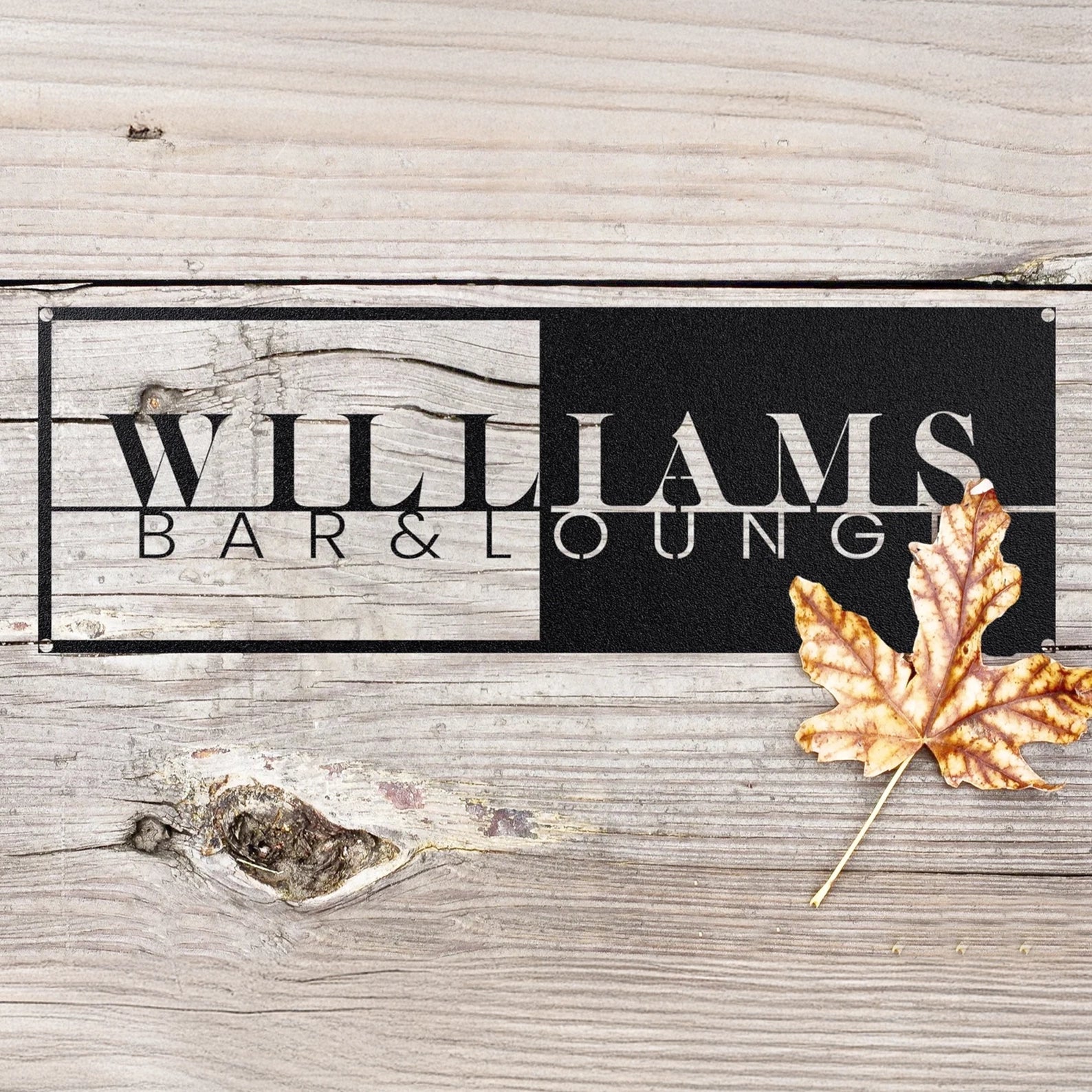 Metal Bar Sign