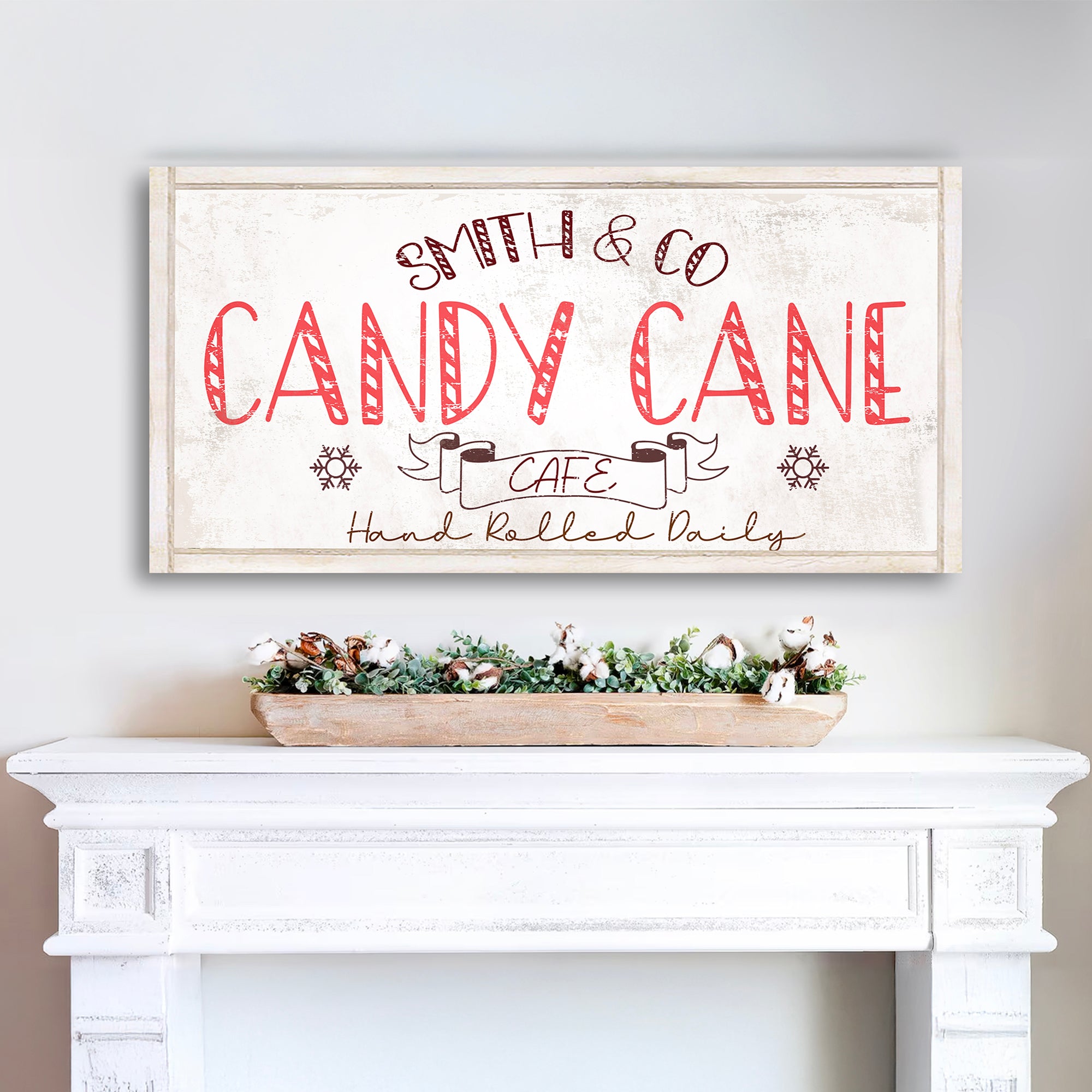 Personalized Candy Cane Sign