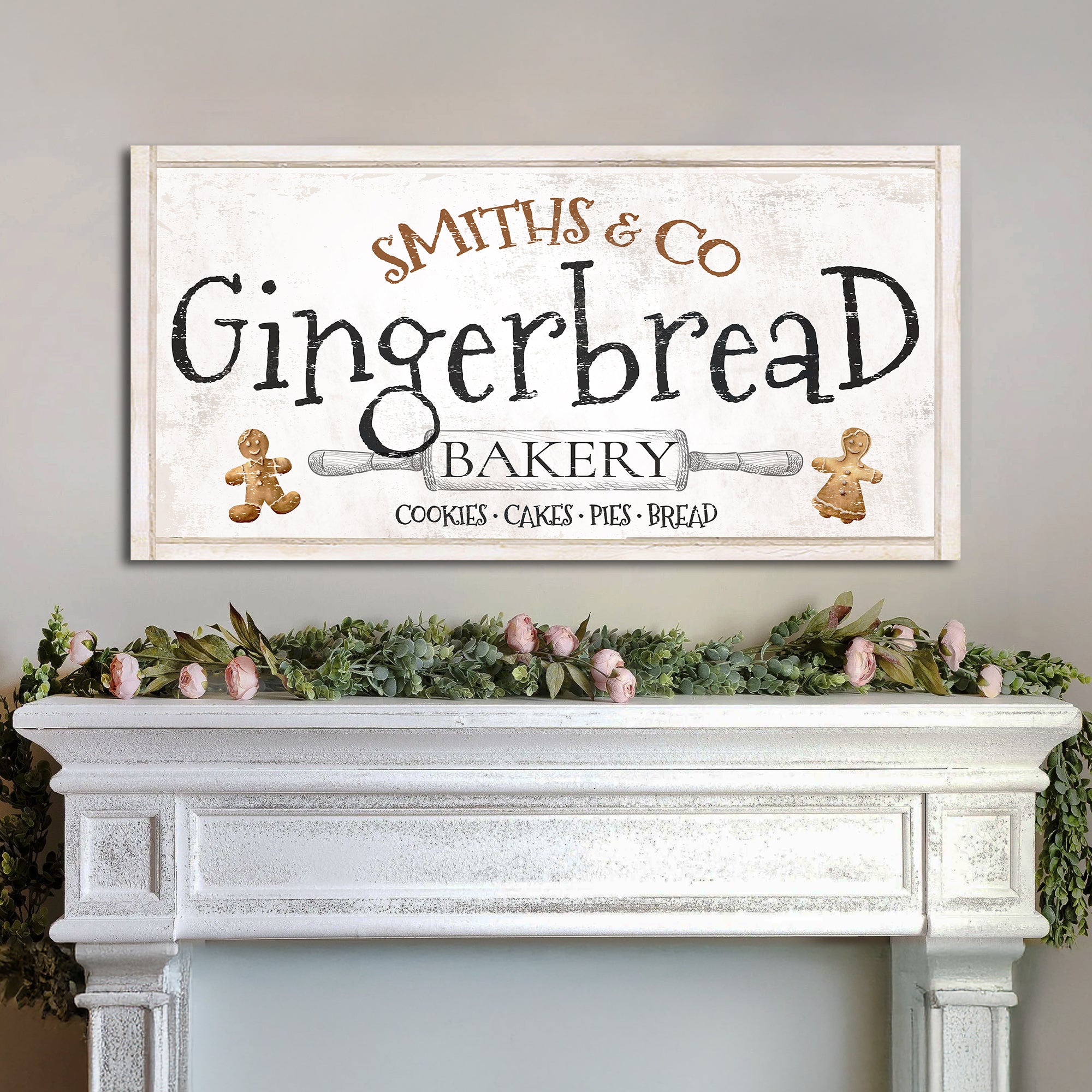 Custom Gingerbread Sign
