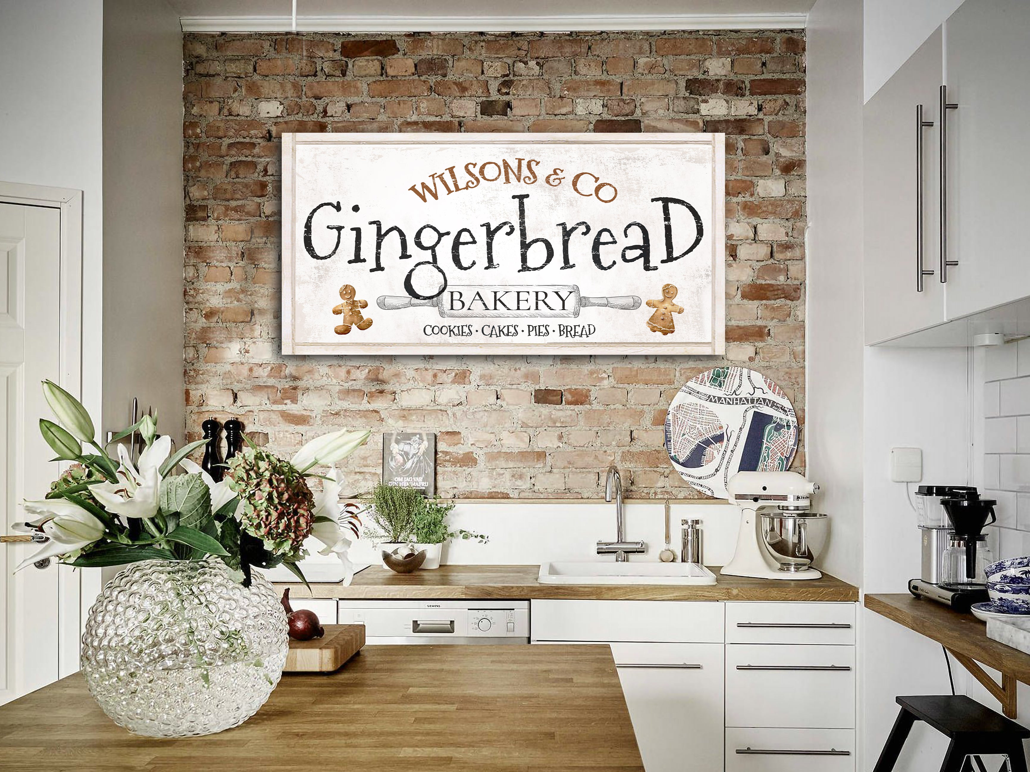 Custom Gingerbread Sign