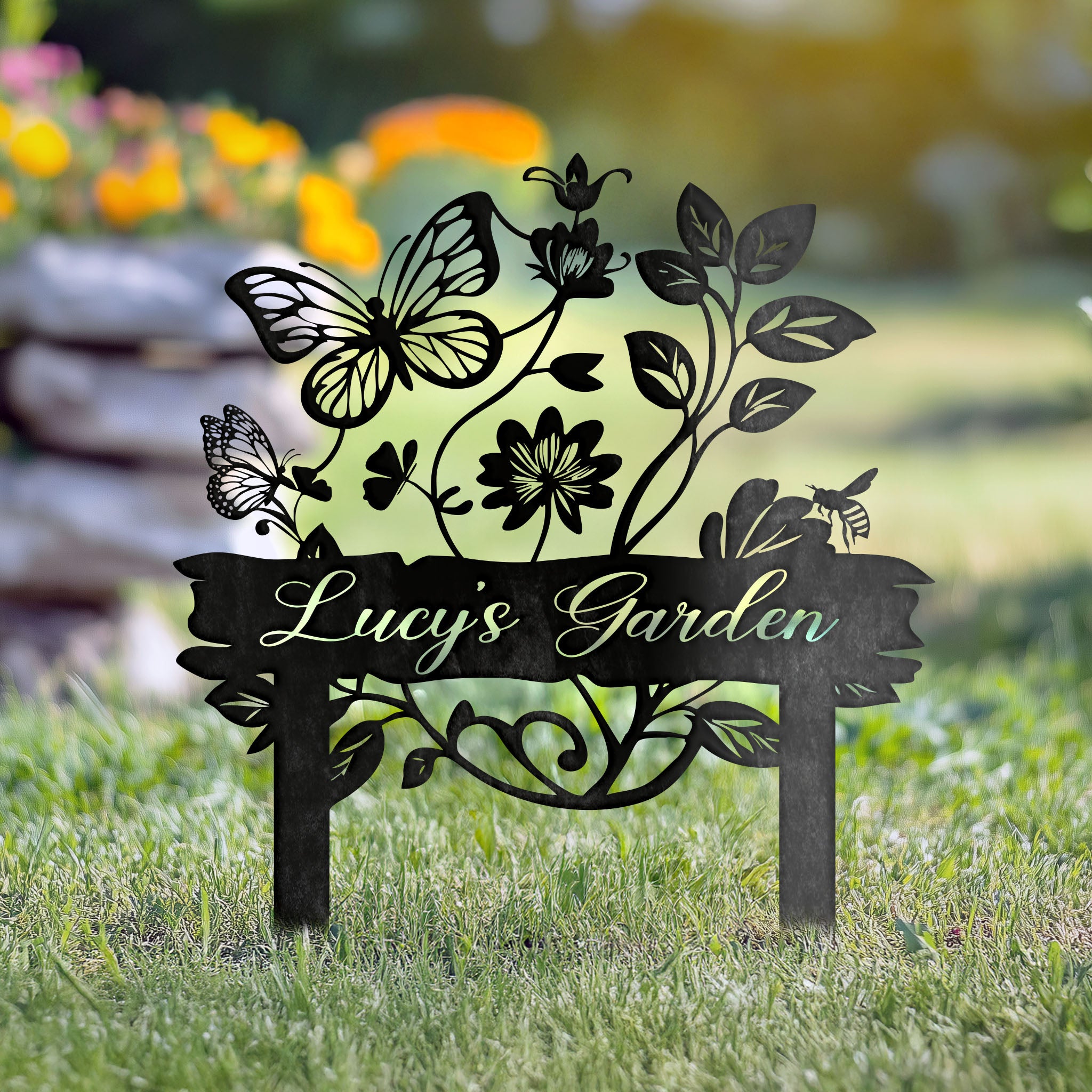 Custom Metal Garden Sign