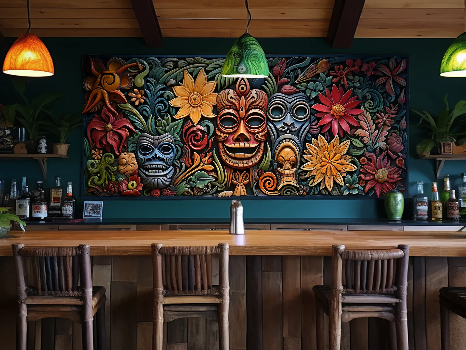 Tiki Bar Wall Art