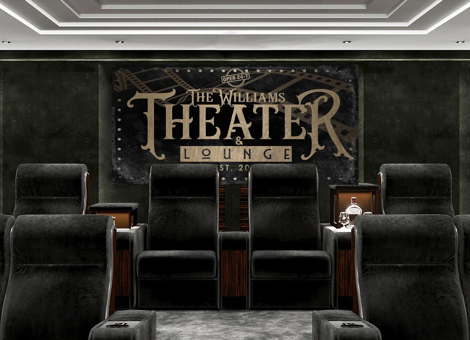 Home Theater Sign
