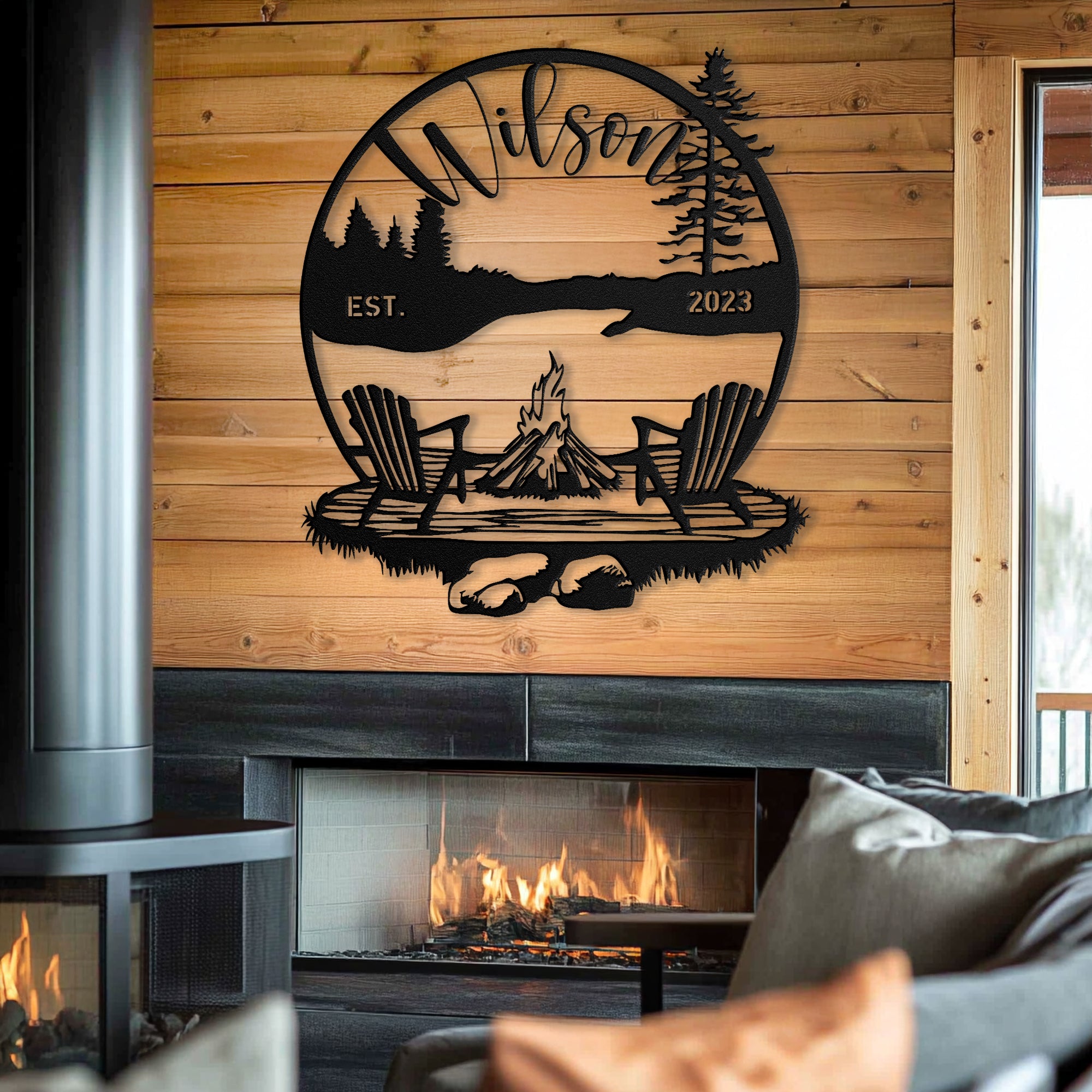 Outdoor Campfire Custom Metal Sign
