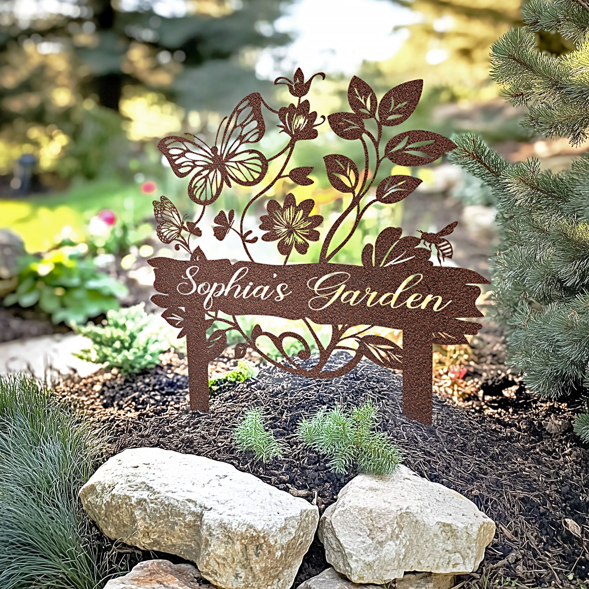 Custom Metal Garden Sign