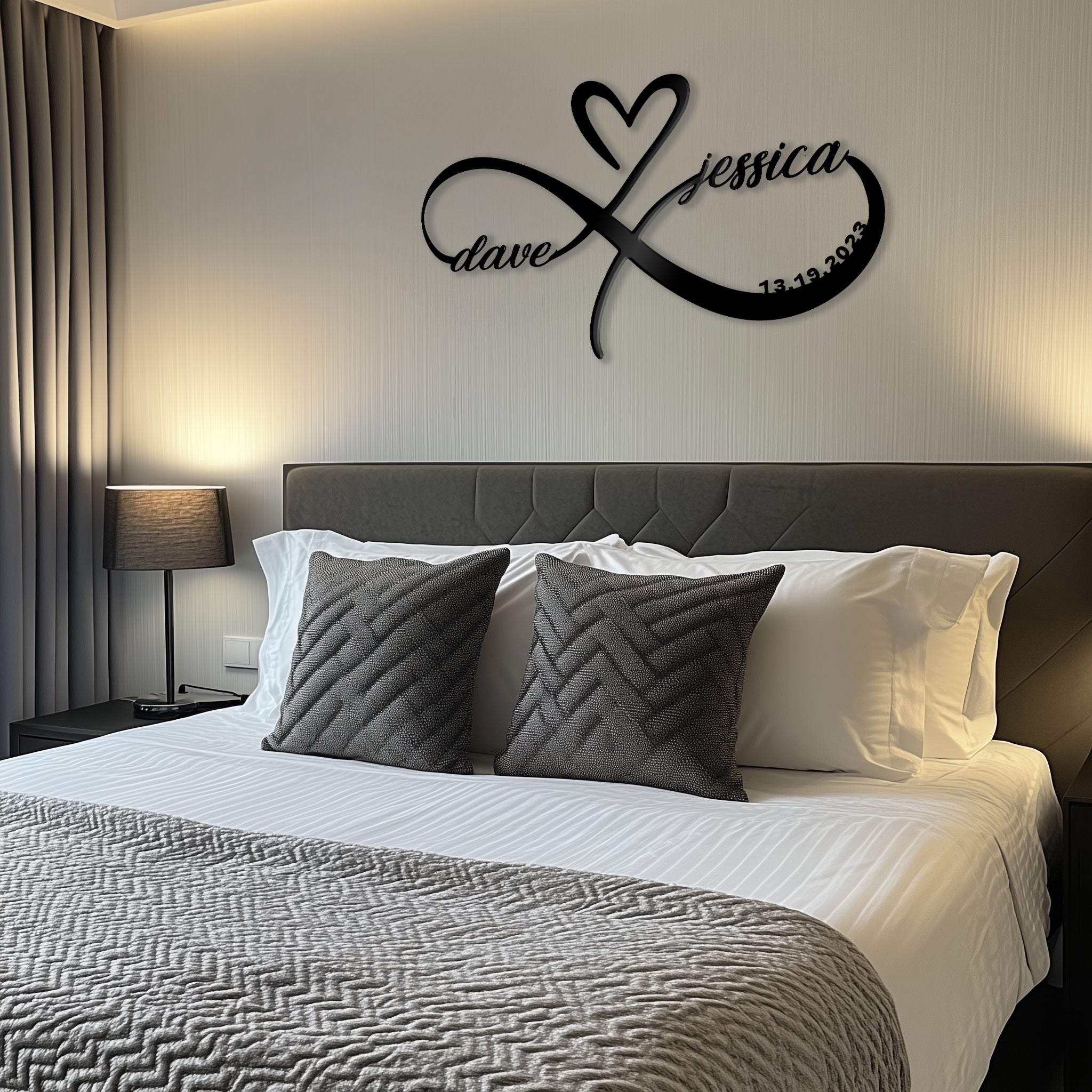 Personalized Couple Names Metal Sign