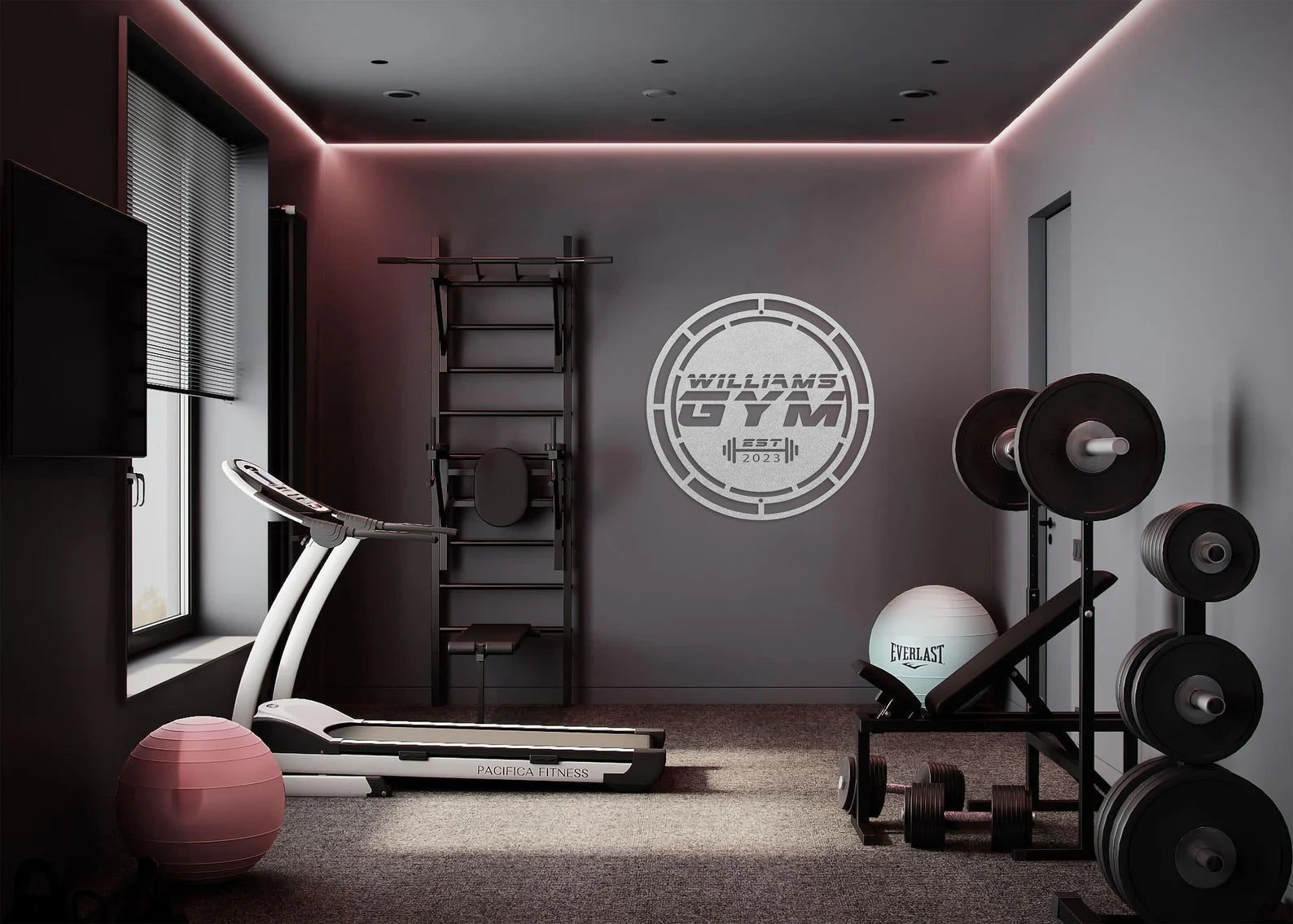 Metal Gym Sign