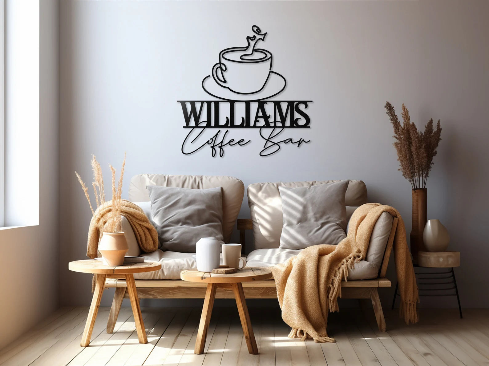 Metal Coffee Bar Sign