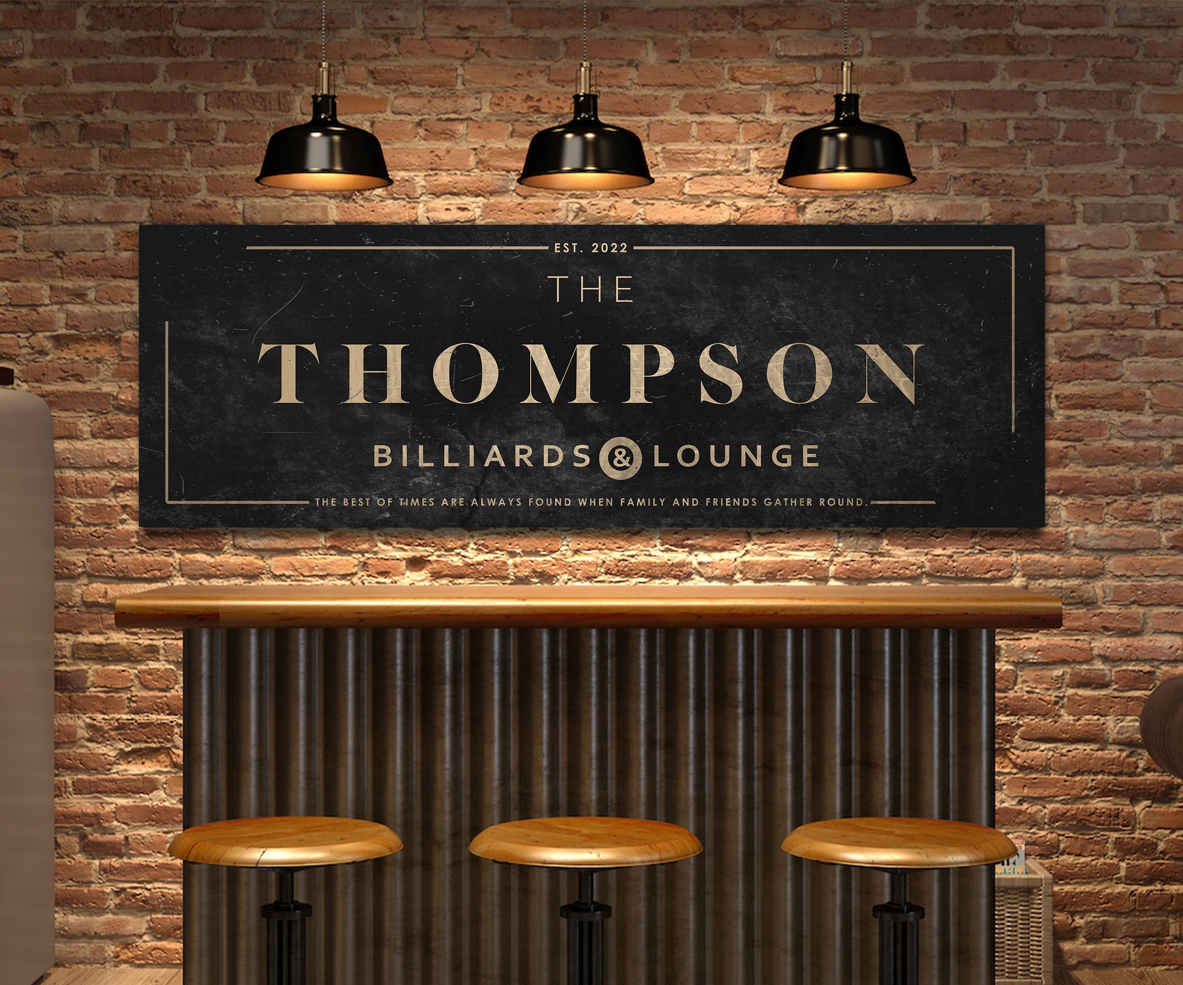 Billiards & Lounge Sign