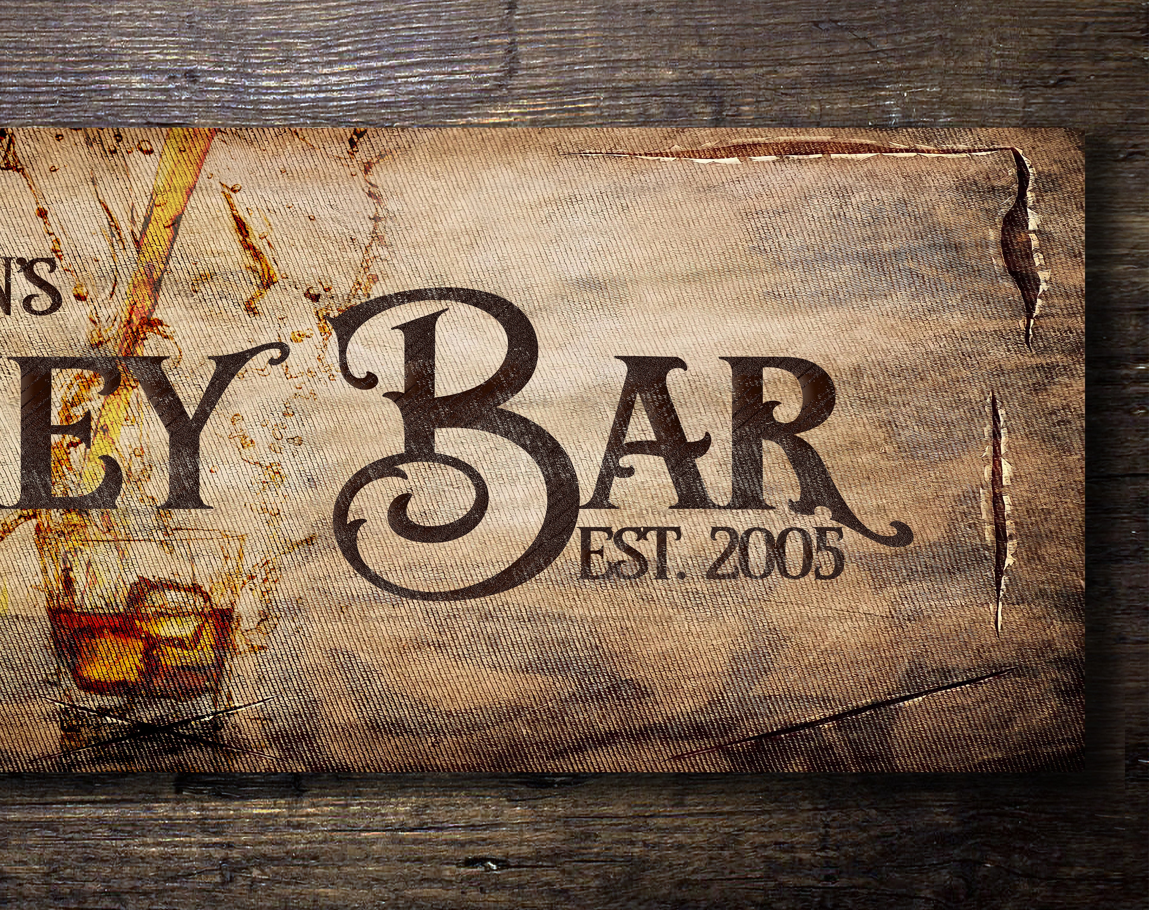 Whiskey Bar Sign