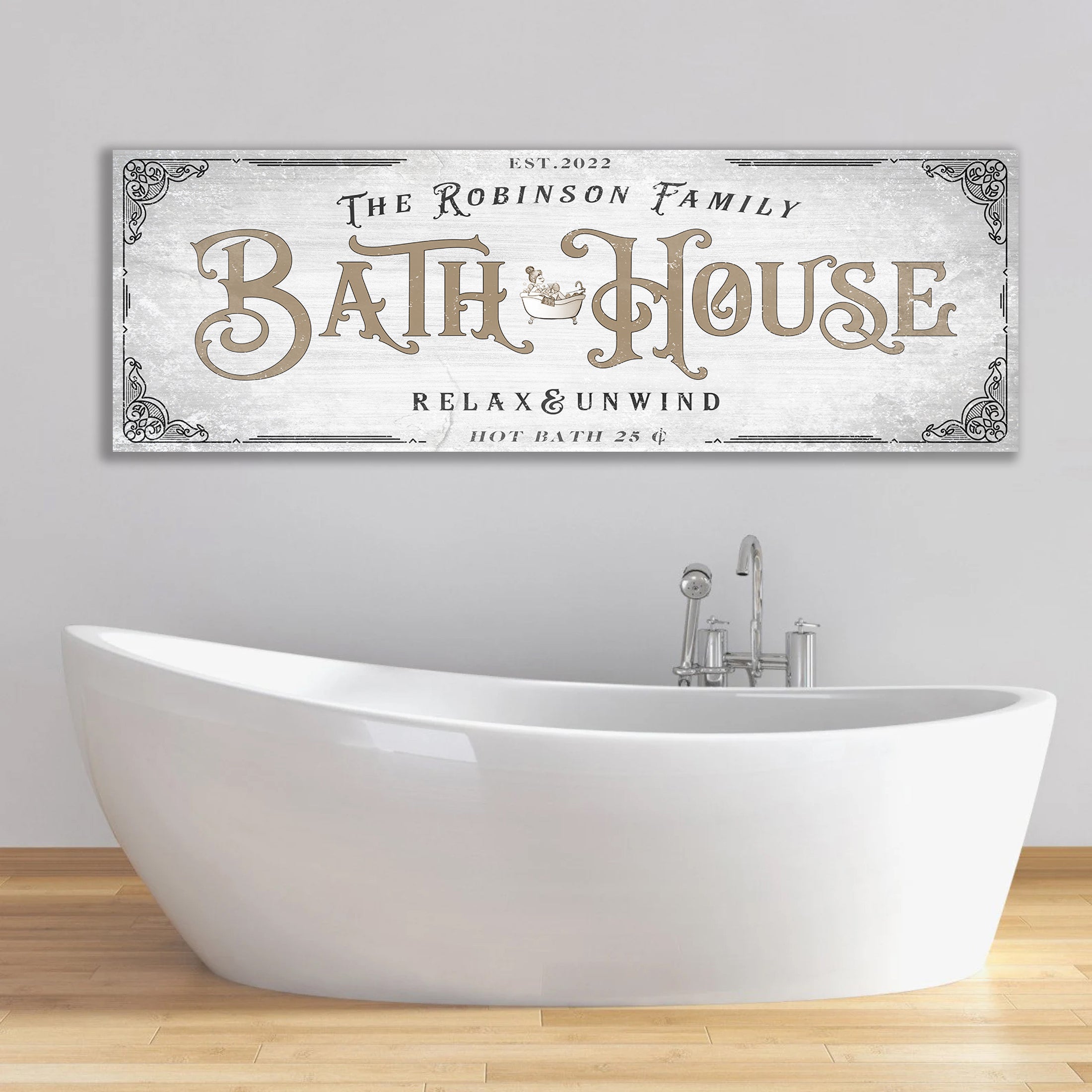 Bath House Sign