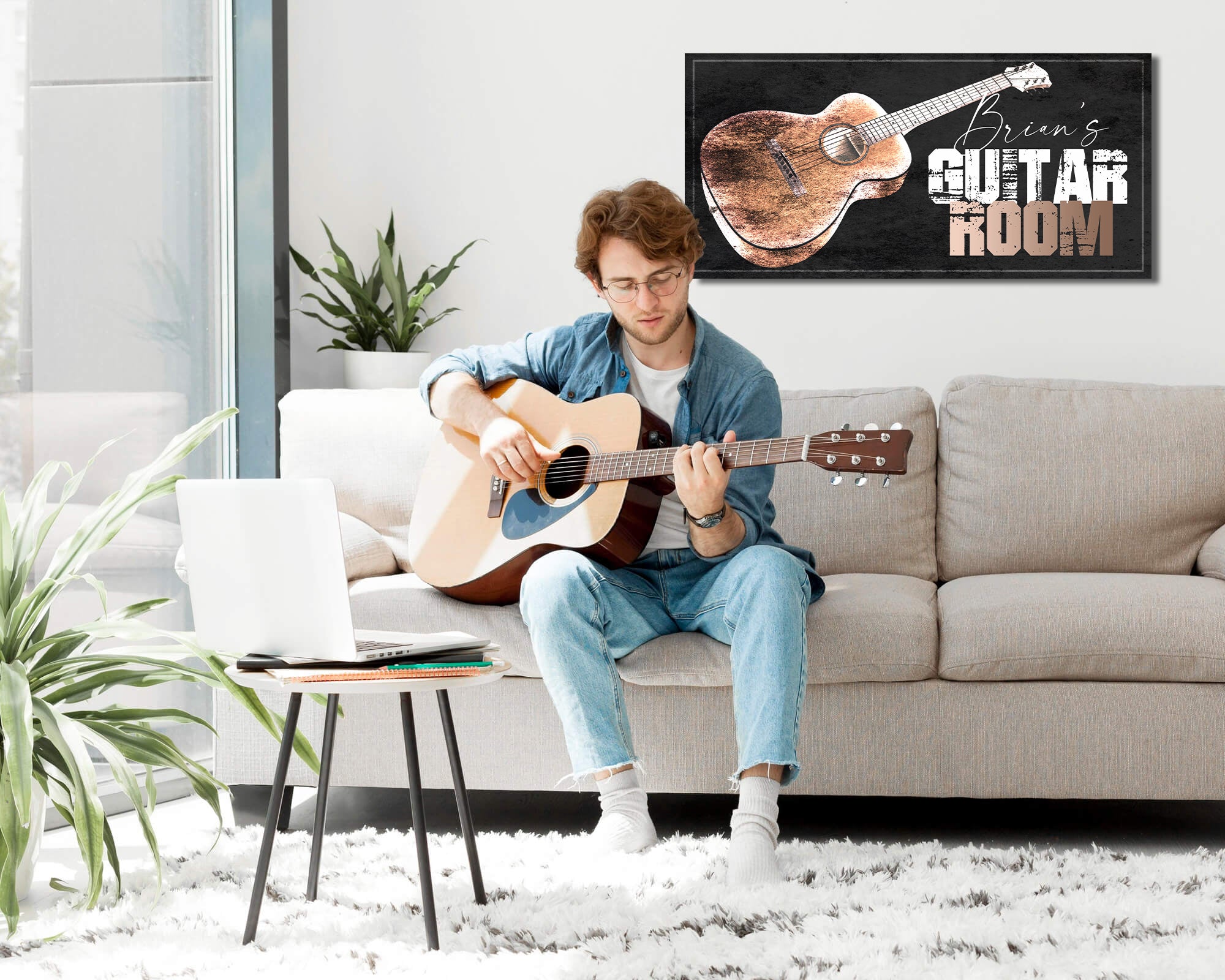 Guitar Room Sign