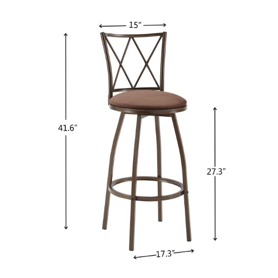 Country Style Brown Bar Stools