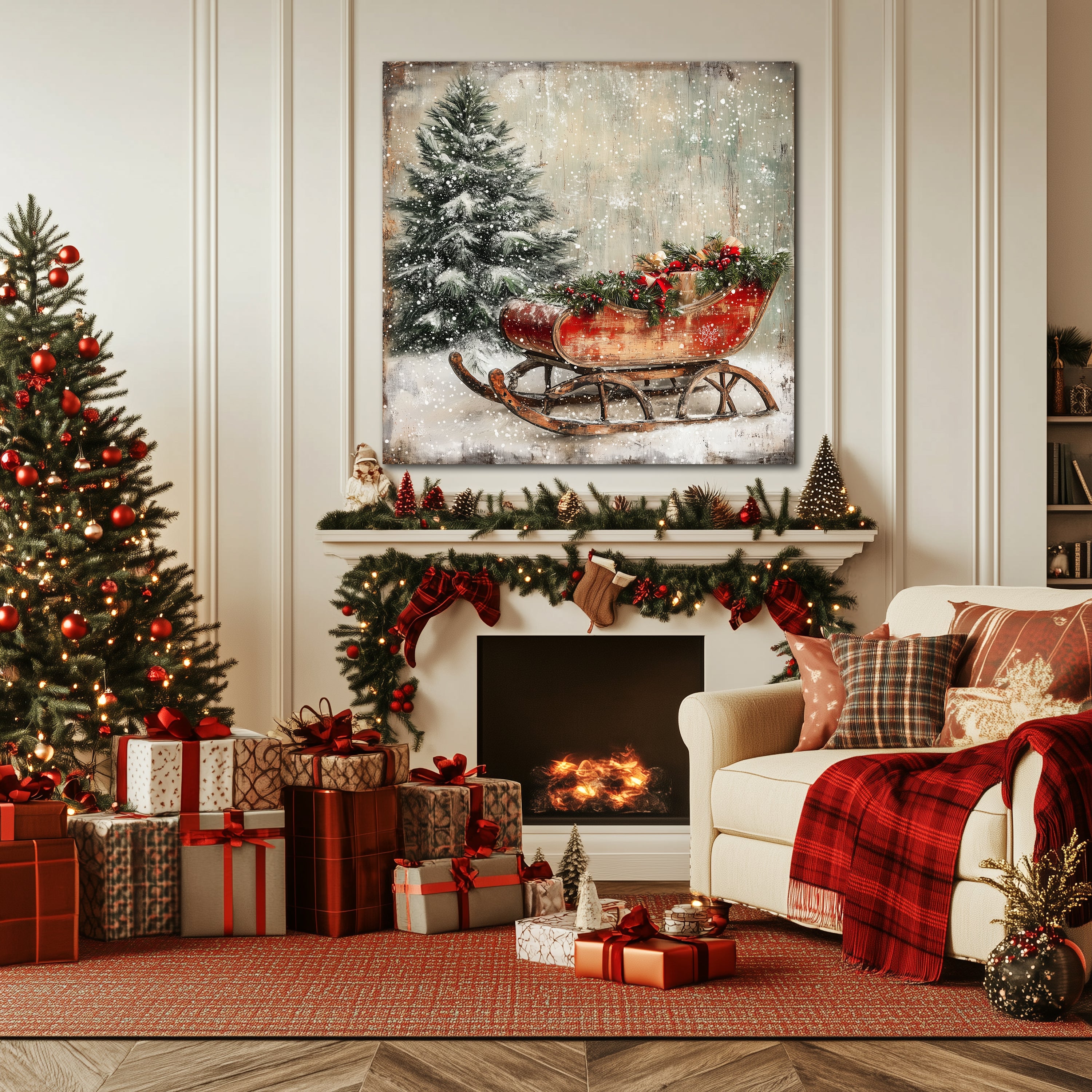 Sleigh Sled Wall Art
