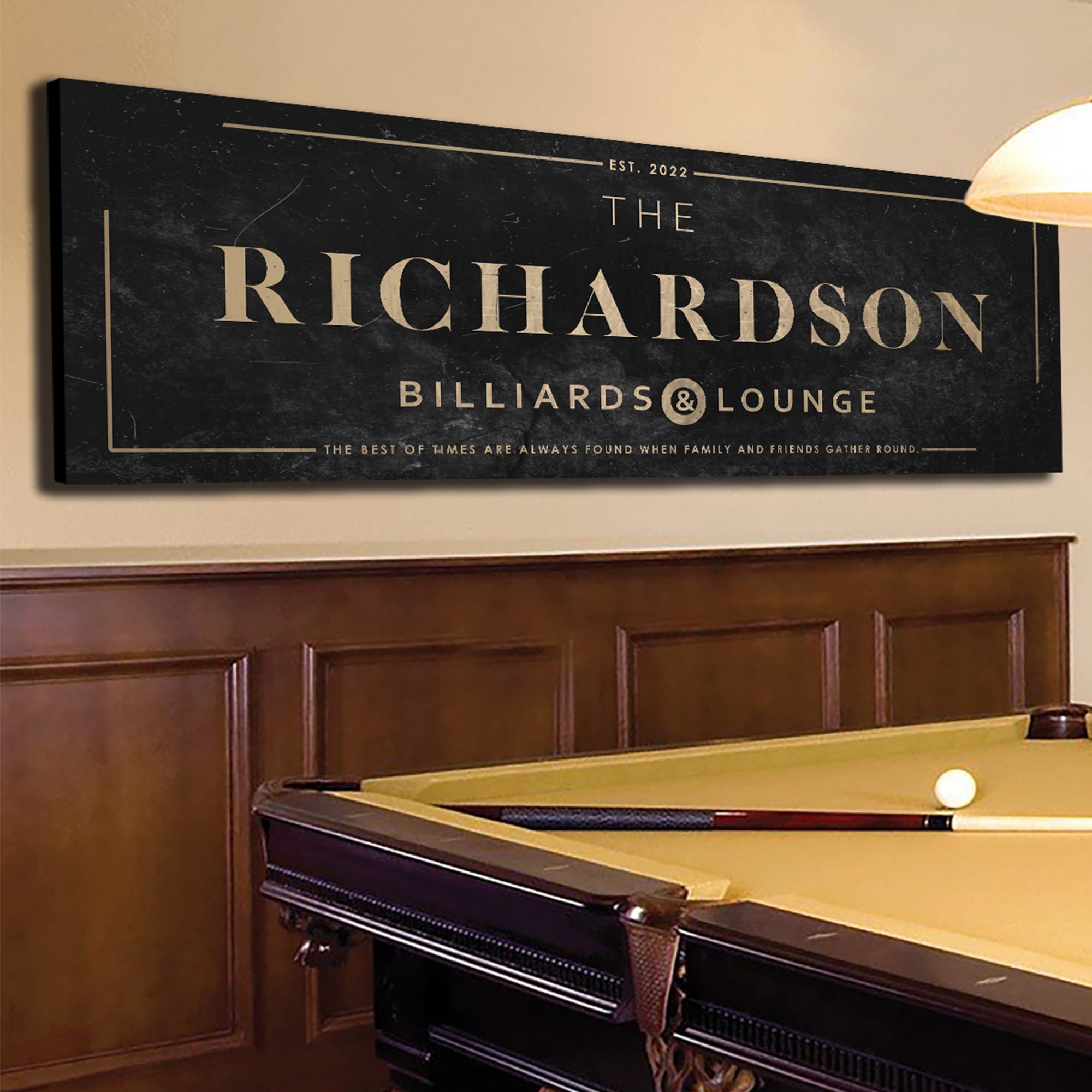 Billiards & Lounge Sign
