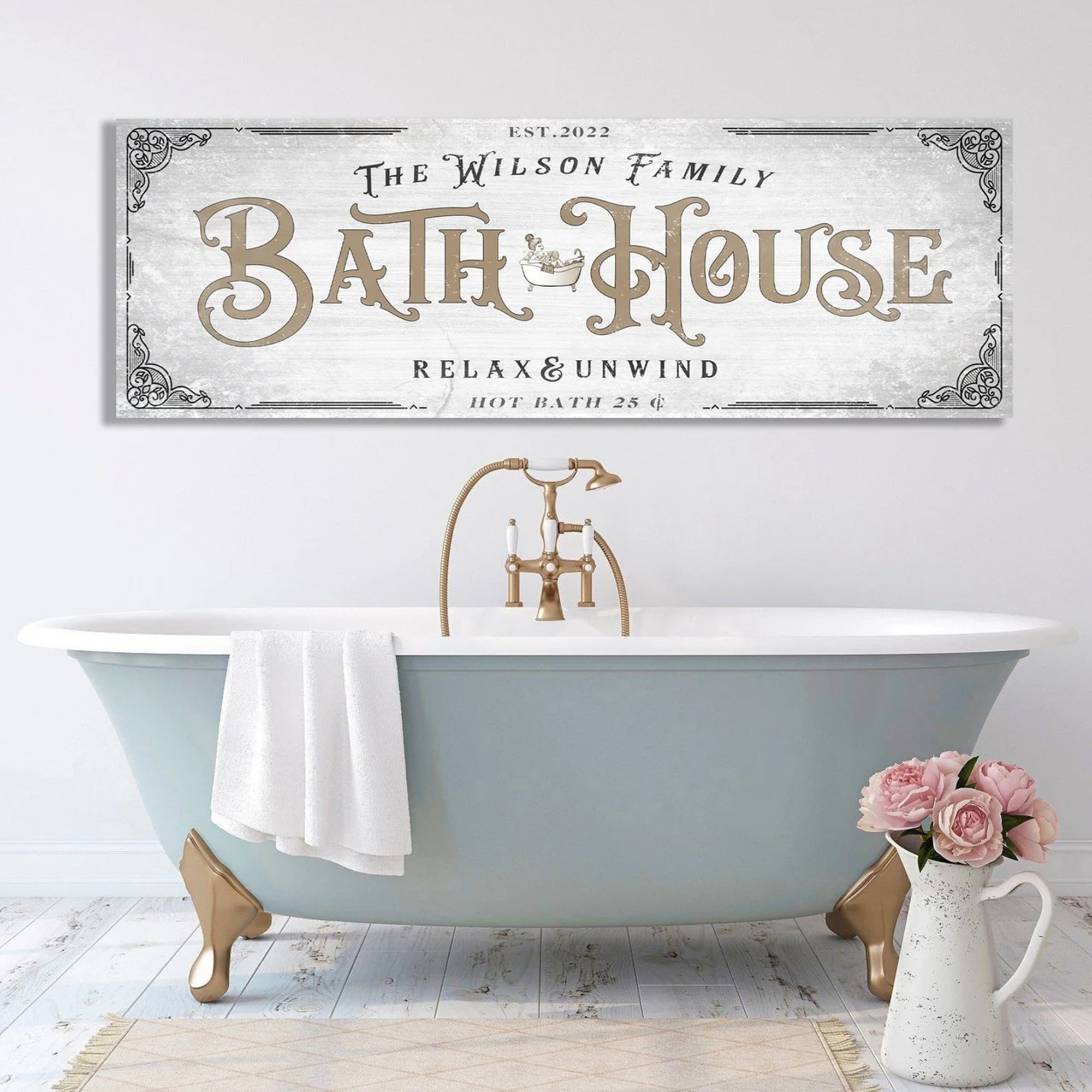 Bath House Sign