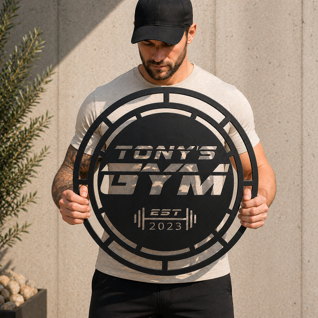 Metal Gym Sign