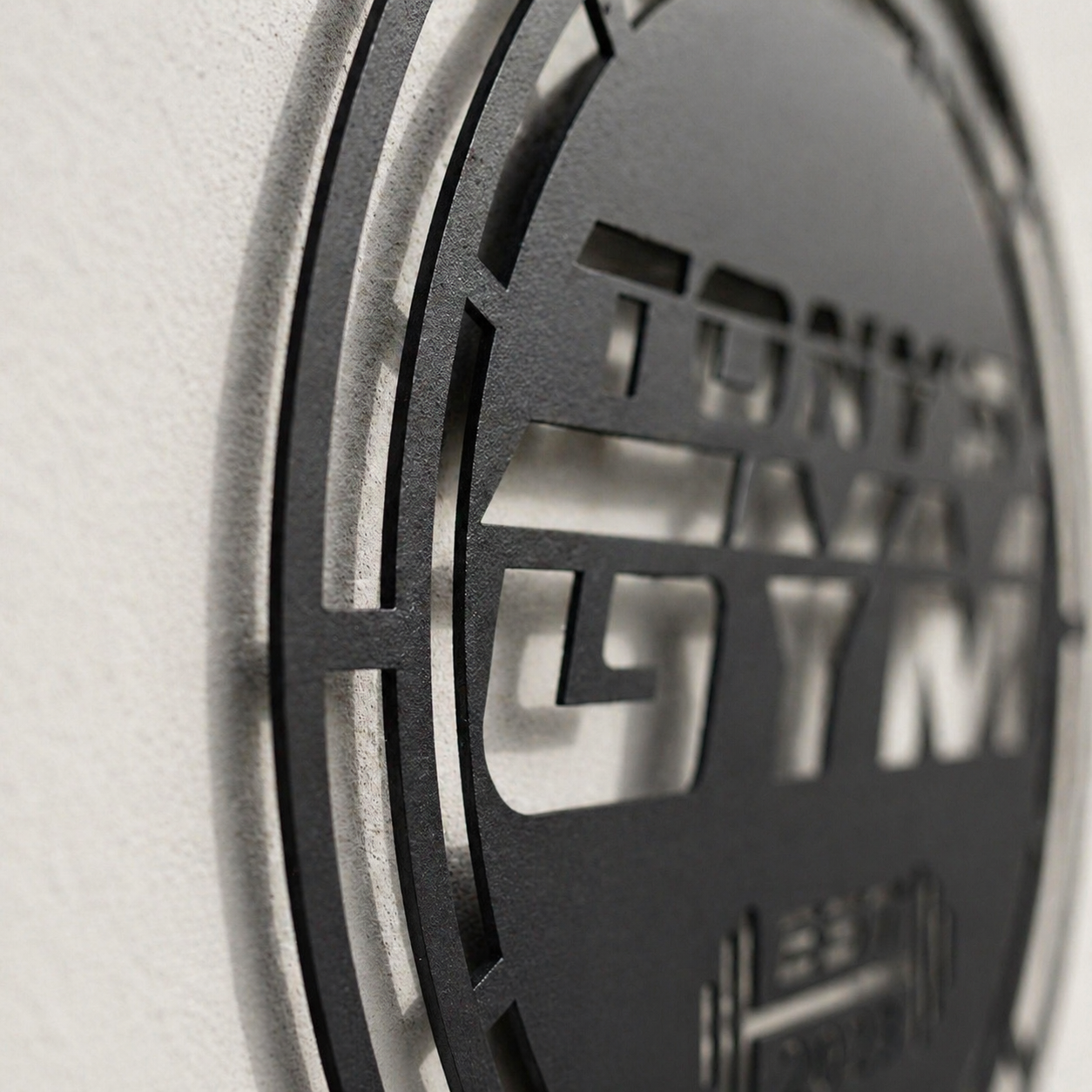 Metal Gym Sign