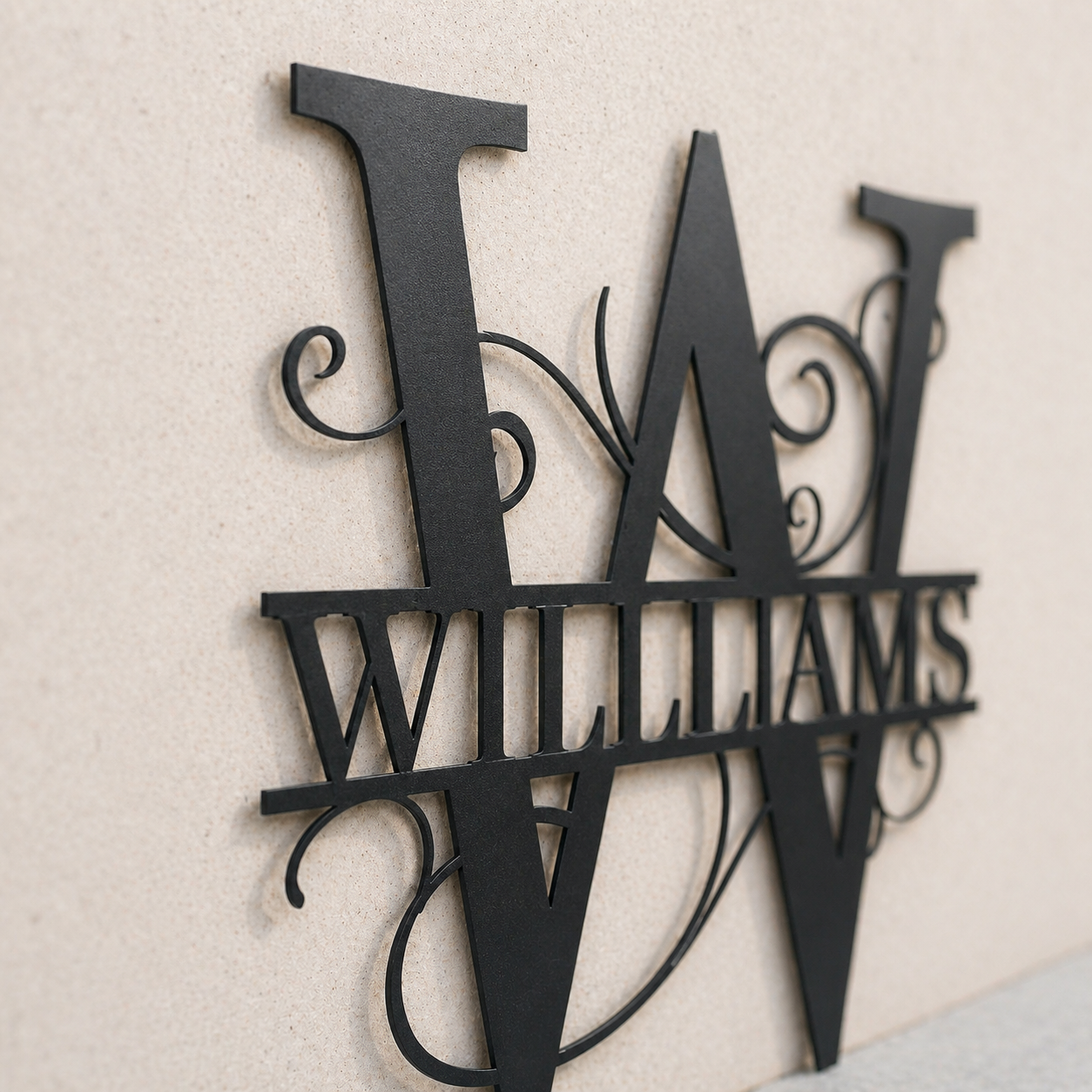 Custom Monogram Metal