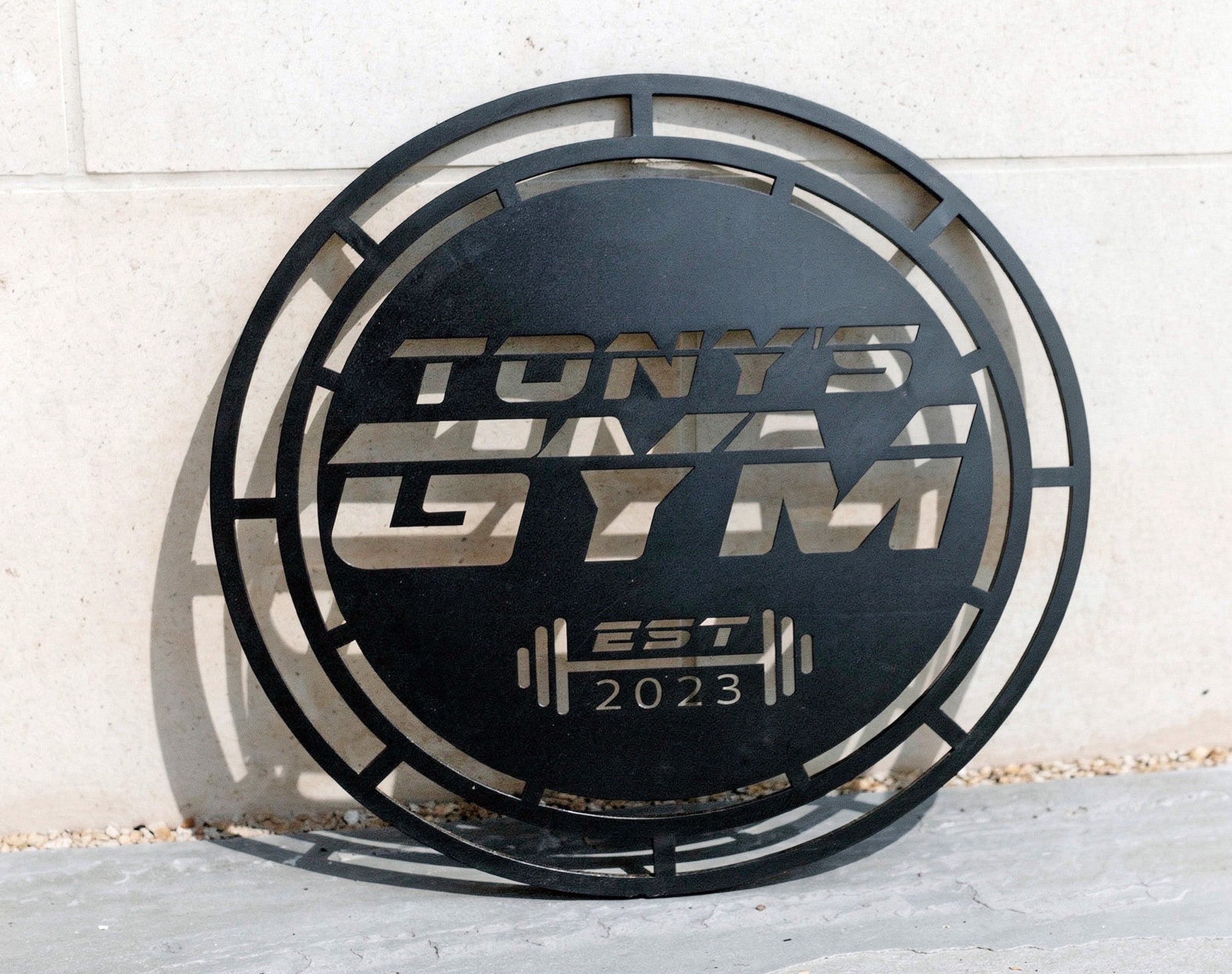 Metal Gym Sign