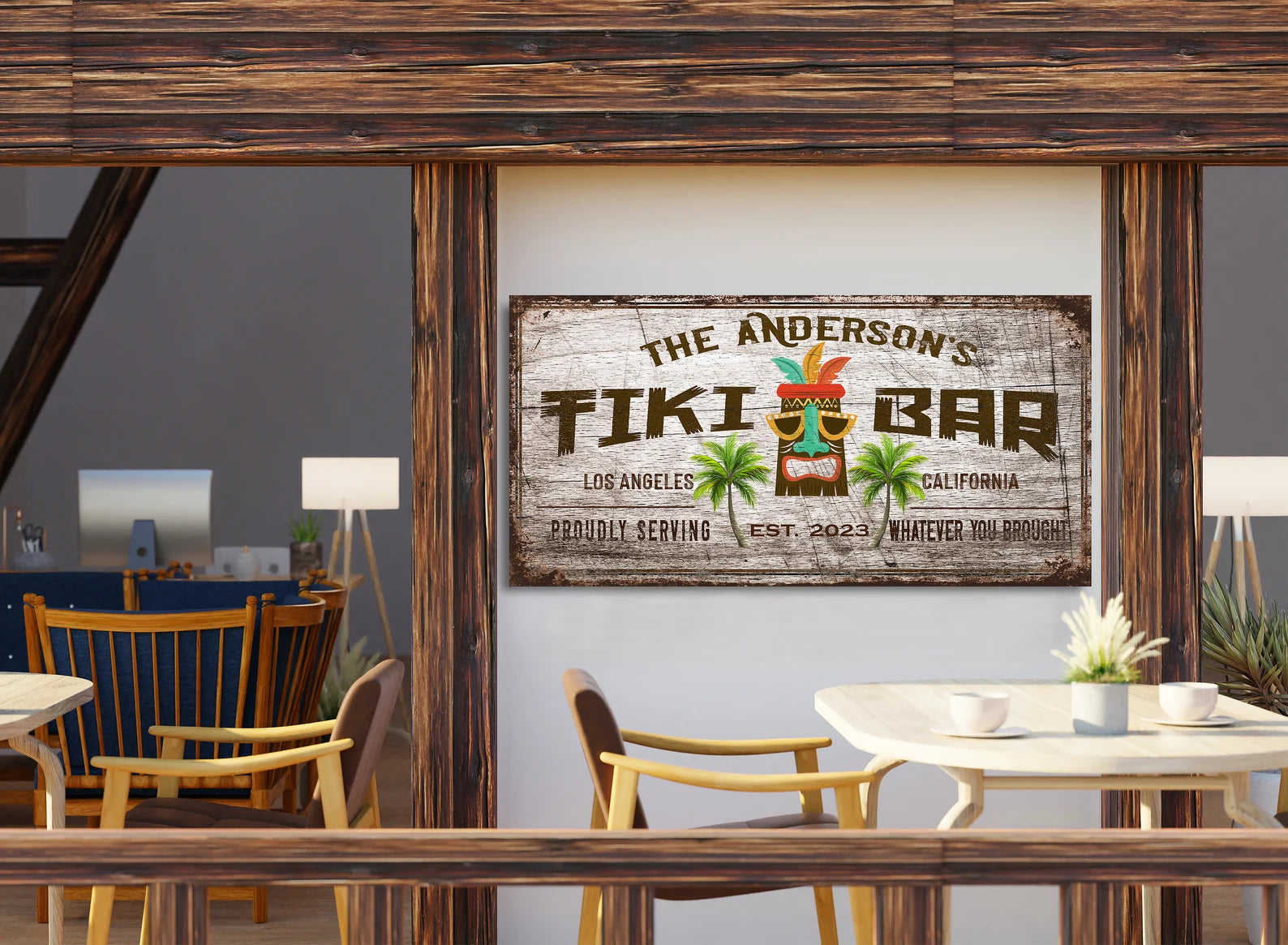 Custom Tiki Bar Wall Art