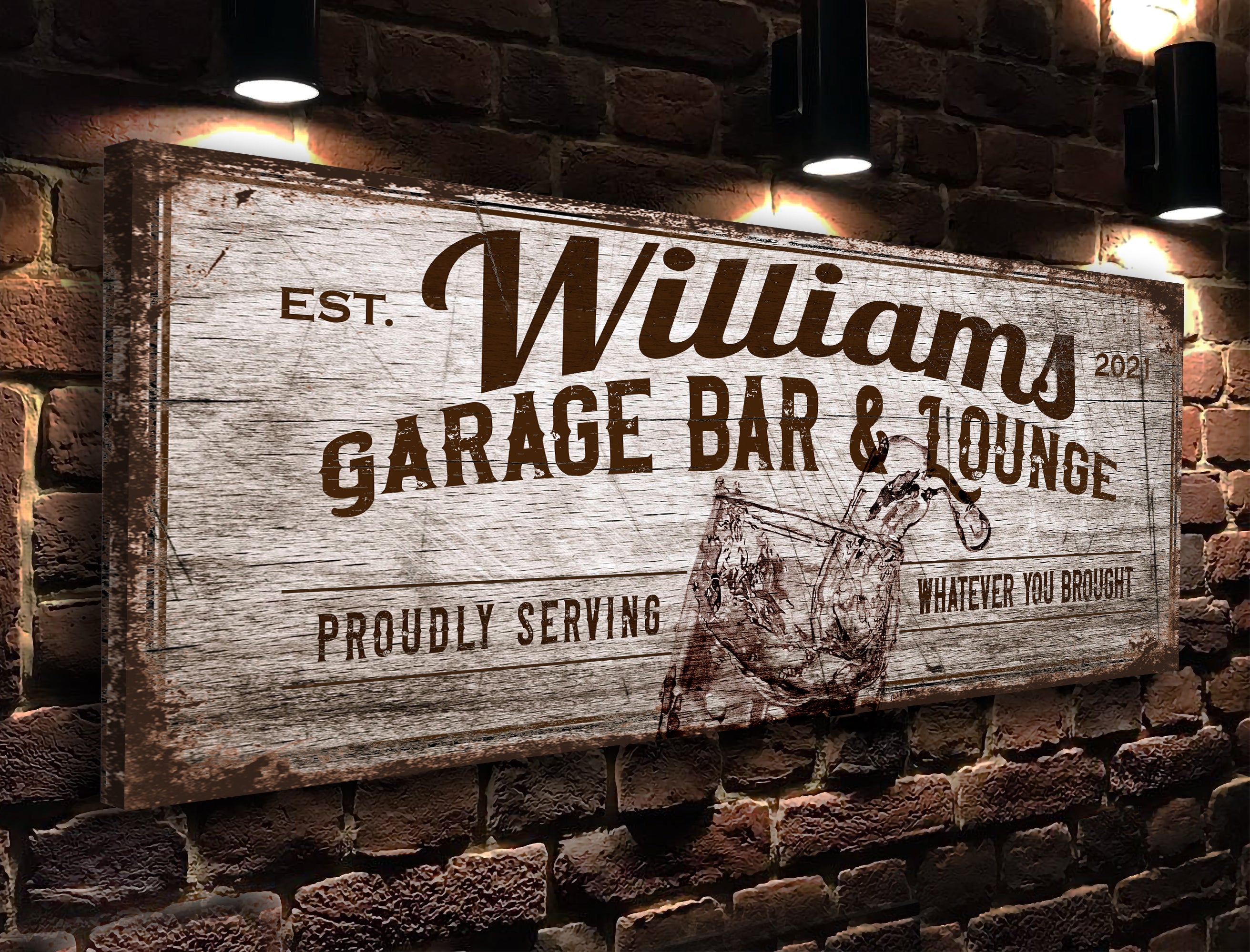 Garage Bar & Lounge Sign
