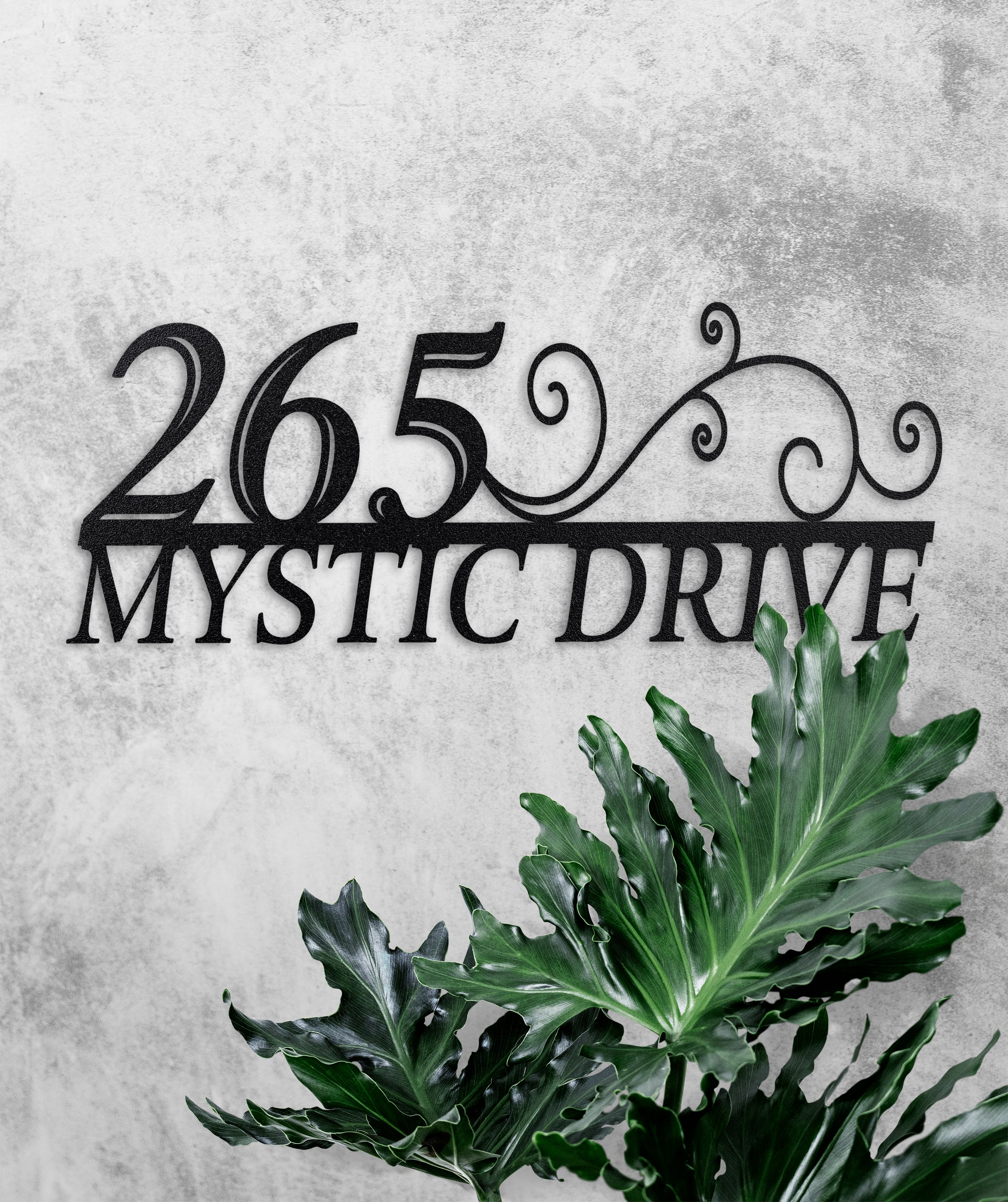Metal Address Sign