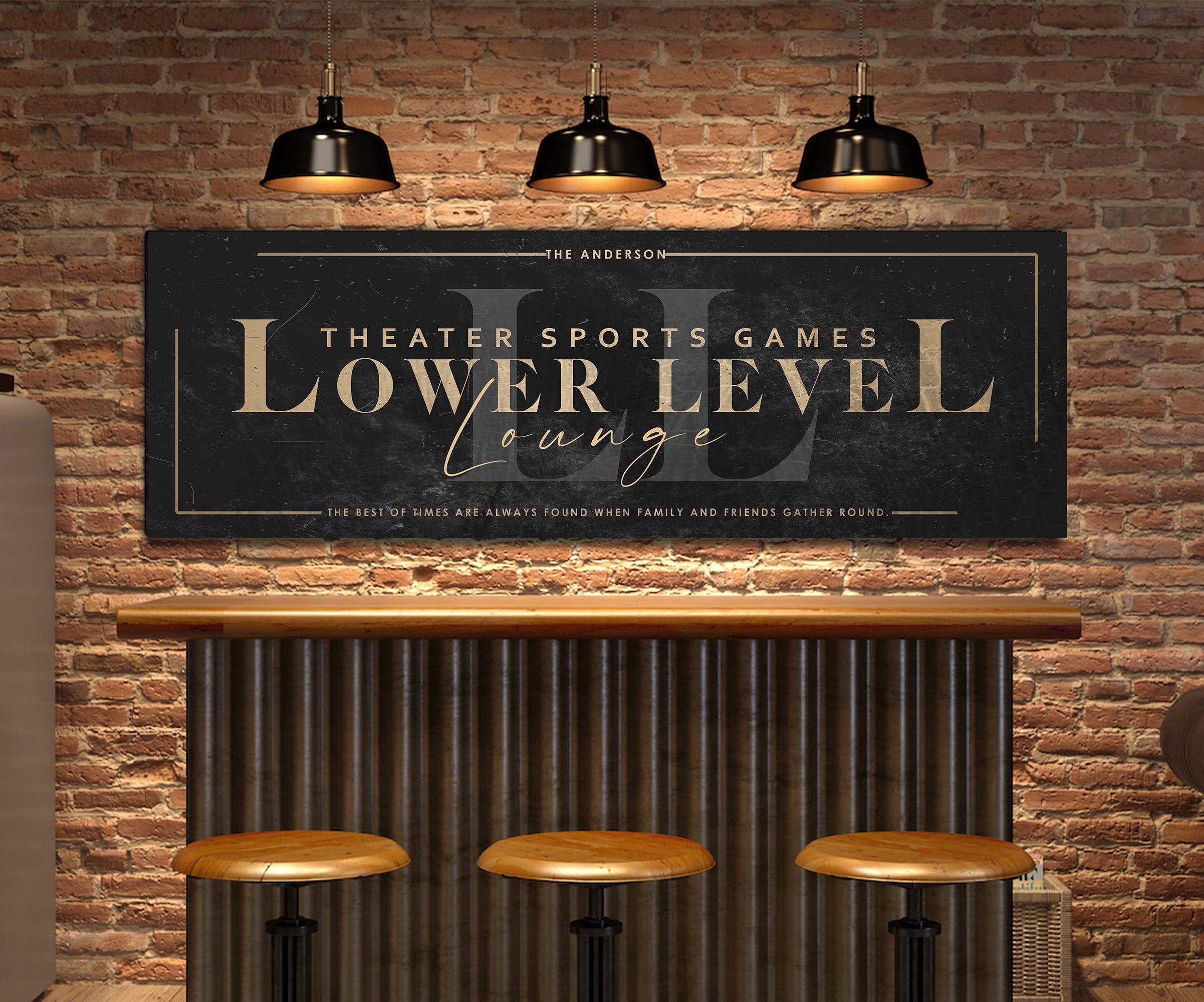 Lower Level Lounge Sign