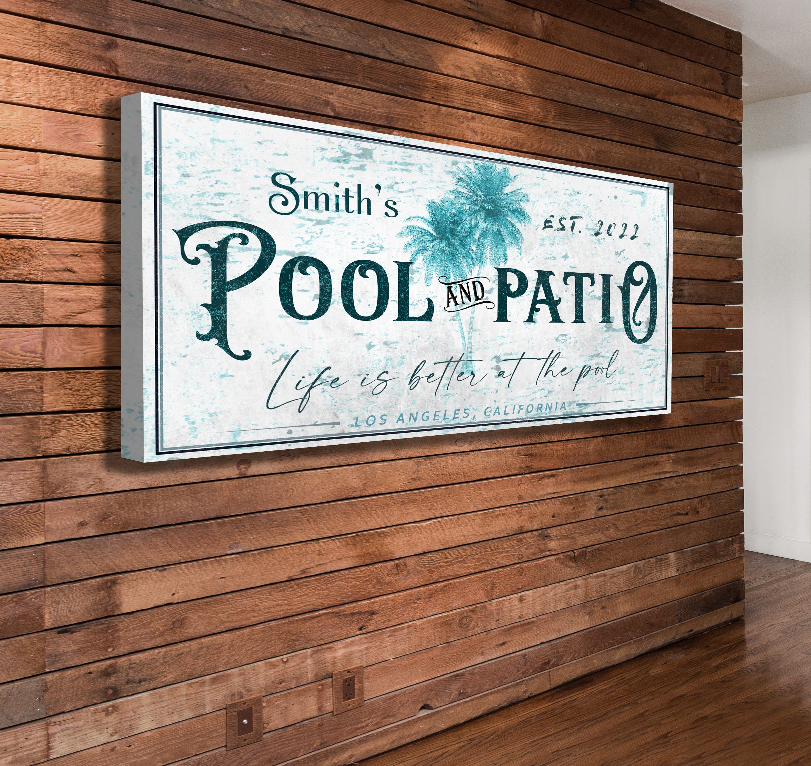 Pool & Patio Sign