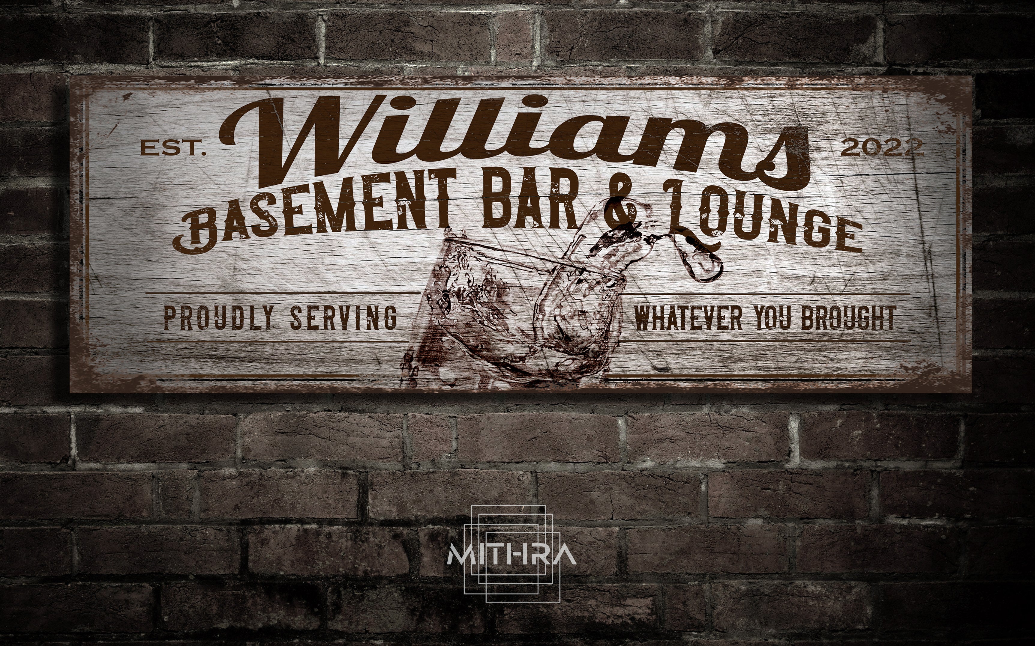 Basement Bar Sign